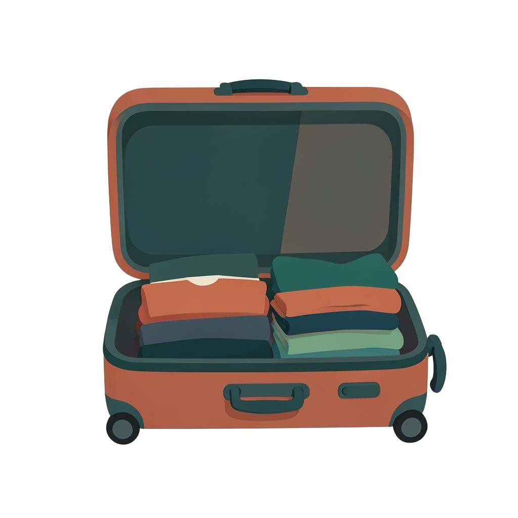 A full suitcase